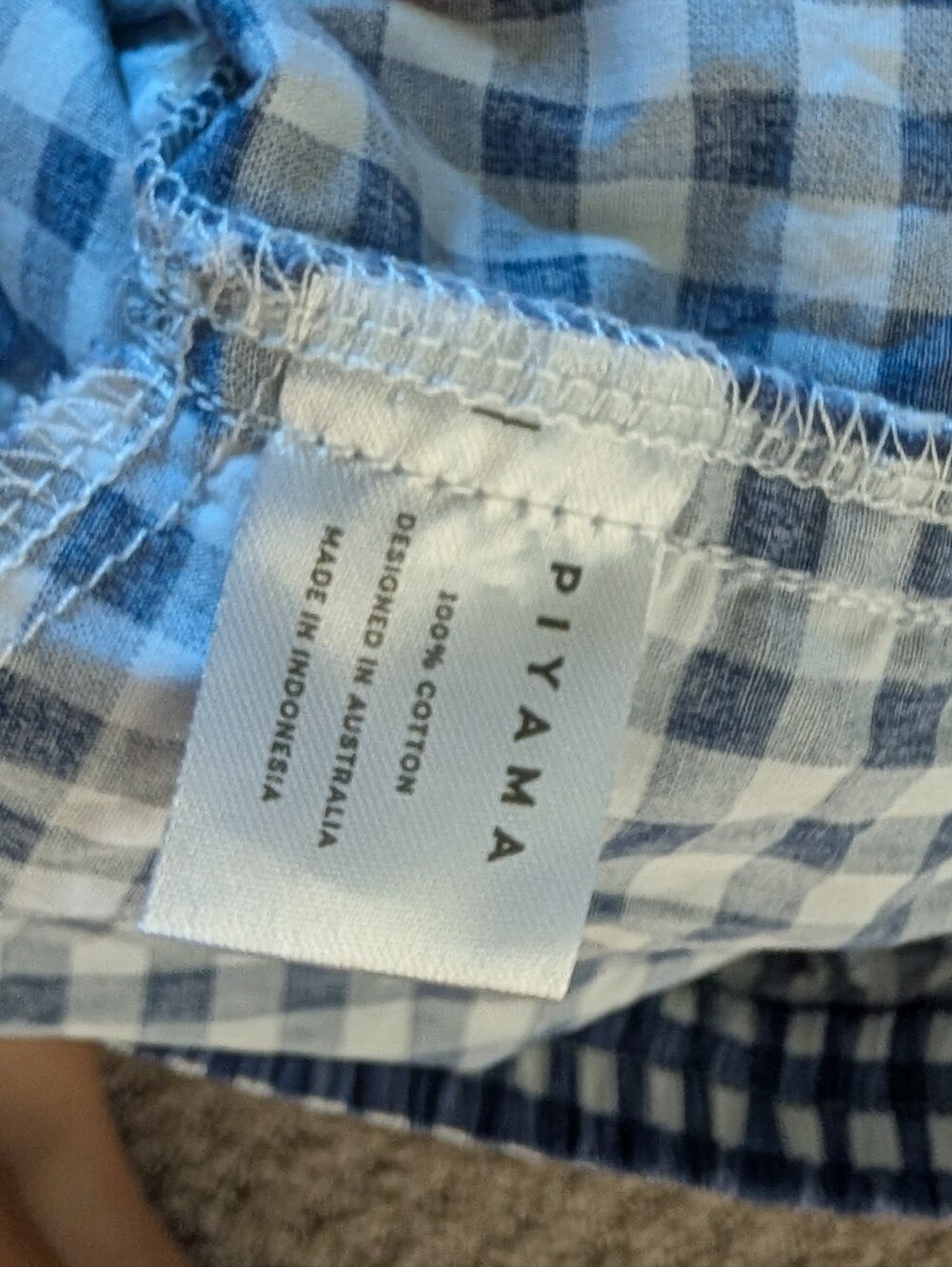 PIYAMA GINGHAM SLEEP SET - Picture 3 of 4
